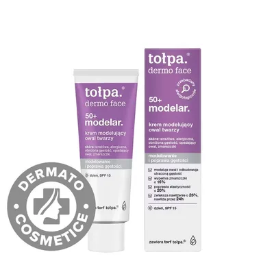 Crema anti-aging pentru fermitatea pielii SPF 15 Dermo Face 50+ Modelar, 40ml, Tolpa