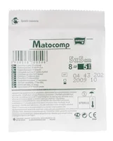 Comprese sterile tifon blister 8 straturi 17 fire 5x5cm, 3 bucati, Matopat