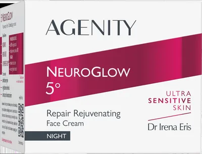 Crema de noapte cu efect de rejuvenare si reparare NeuroGlow 5, 50ml, Agenity