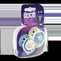Set suzete din silicon pentru 6 - 18 luni Night&Day 22/915BOY, 2 bucati, LOVI