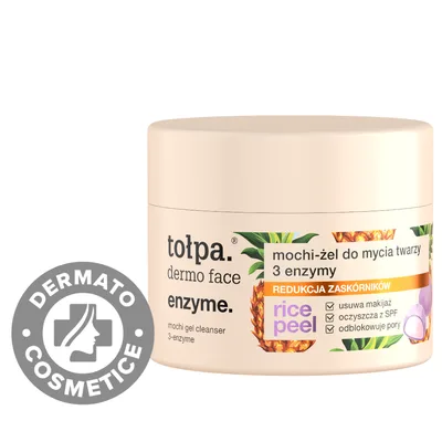 Gel mochi pentru curatarea fetei cu 3 enzime Dermo Face Enzyme, 110g, Tolpa