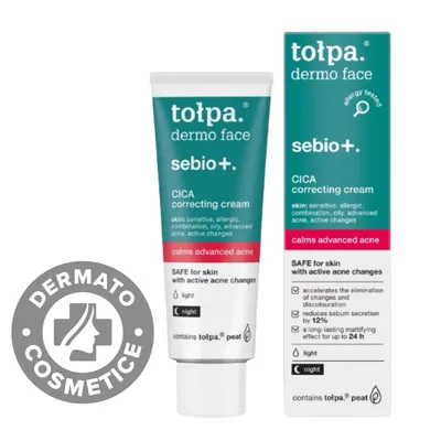 Crema corectoare pentru imperfectiuni Cica Dermo Face Sebio+, 40ml, Tołpa