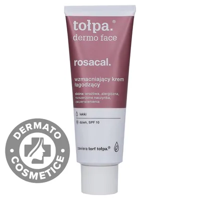 Crema de zi pentru ten sensibil cu cuperoza SPF10 Dermo Face Rosacal, 40ml, Tołpa