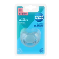 Suzeta din latex rotunda pentru 6 - 18 luni 23/224_BLU, 1 bucata, Canpol babies