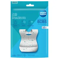 Bavete impermeabile de unica folosinta cu buzunar, 10 bucati, Canpol babies