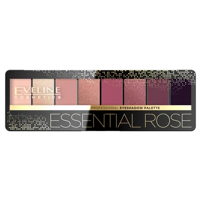 Paleta de farduri cu 8 culori Essential Rose, 9.6g, Eveline Cosmetics