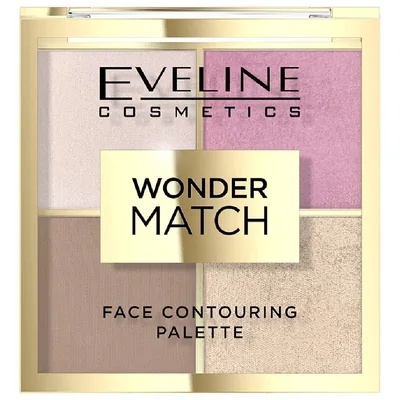 Paleta pentru conturarea fetei wonder match NO 1, 10.8g, Eveline Cosmetics
