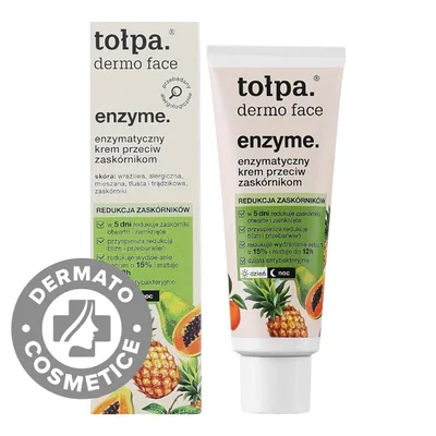 Crema pentru ten mixt si gras cu puncte negre Dermo Face Enzyme, 40ml, Tolpa