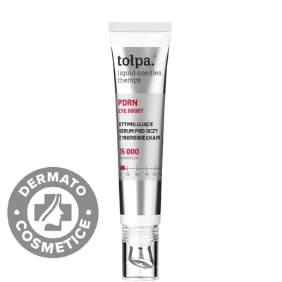 Ser stimulant pentru zona ochilor cu microace Dermo Liquid Needles Therapy, 15ml, Tolpa