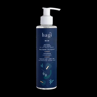 Gel facial natural de curatare pentru barbati Ahoy Captain, 200ml, Hagi