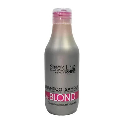 Sampon Blond Blush cu pigment neutralizant roz, 1000ml, Sleek Line