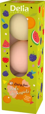 Bombe baie Pepene&Portocale&Fructe de padure Dairy fun, 3x100g, Delia Cosmetics