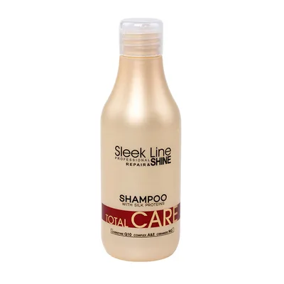 Sampon Total Care cu proteine din matase, 300ml, Sleek Line