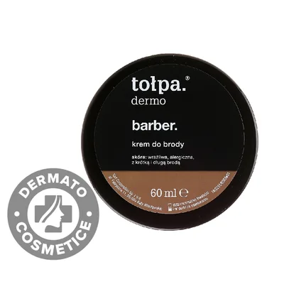 Crema pentru barba Dermo Men, 60ml, Tolpa