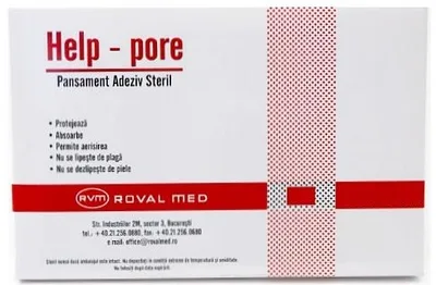 Pansamente adezive sterile, 5x7 Roval Med