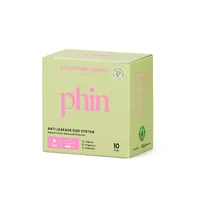 Absorbante pentru zi din bambus natural, 10 bucati, Phin