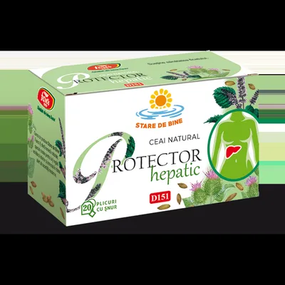 Ceai Protector Hepatic D151, 20 plicuri, Fares