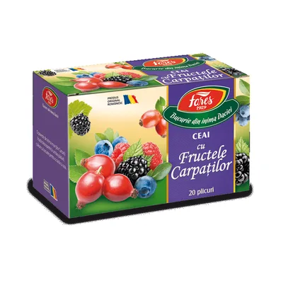 Ceai Fructele Carpatilor, 20 plicuri, Fares