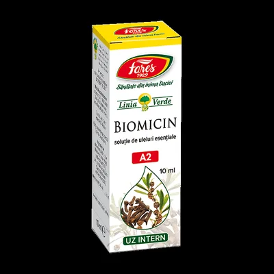 Biomicin solutie cu uleiuri esentiale A2, 10ml, Fares
