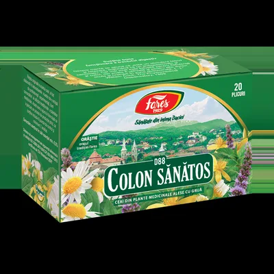 Ceai Colon sanatos D88, 20 plicuri, Fares