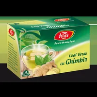 Ceai verde cu ghimbir, 20 plicuri, Fares