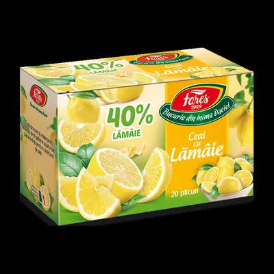 Ceai cu lamaie, 20 plicuri, Fares