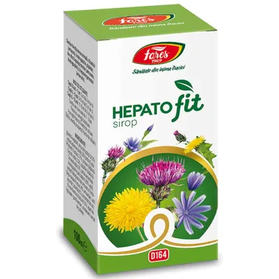 Sirop cu fructoza Hepatofit, 100ml, Fares