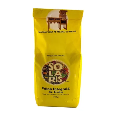 Faina integrala de grau, 500g, Solaris