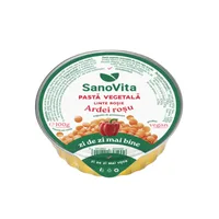 Pasta vegetala tartinabila din linte rosie cu ardei rosu VegieLife, 100g, SanoVita