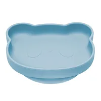 Farfurie din silicon The Little Bear - Aqua Blue, 1 bucata, Appekids