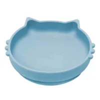 Bol din silicon Kitty II - Aqua Blue, 1 bucata, Appekids