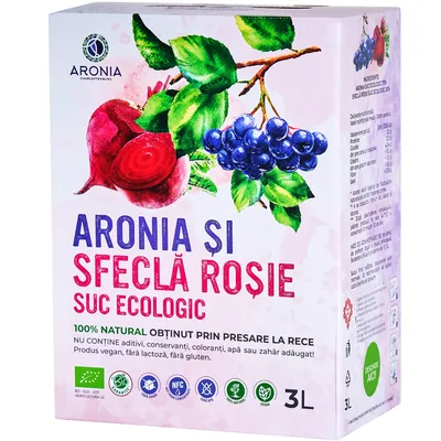 Suc de aronia si sfecla rosie, 3L, Aronia Charlottenburg