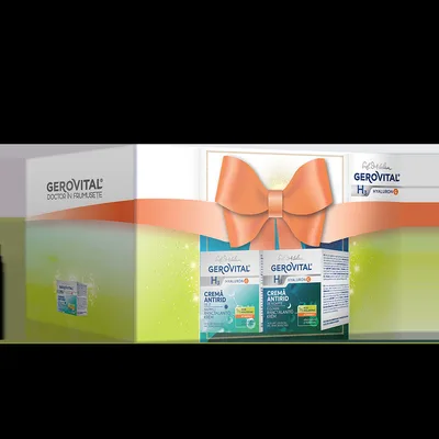 Pachet H3 Hyaluron C Crema de zi 50ml + Crema de noapte 50ml, Gerovital