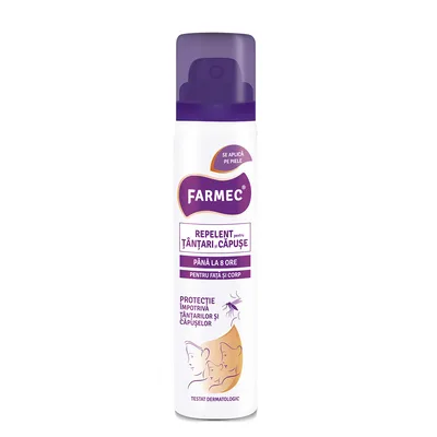 Spray repelent pentru tantari si capuse, 150ml, Farmec