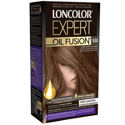 Vopsea de par permanenta Expert Oil Fusion Nr. 1.0, 115ml, Loncolor