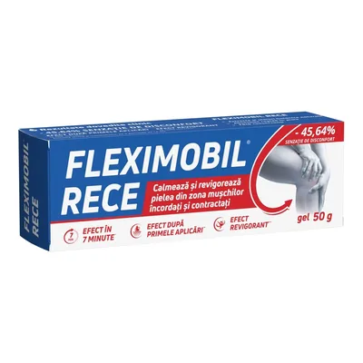 Gel pentru muschi si articulatii Fleximobil Rece, 50g, Fiterman