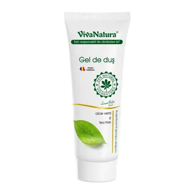 Gel de dus cu aloe vera si tea tree, 250ml, VivaNatura