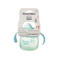 Cana  Starter Spout antiscurgere pentru 4 luni + cu cioc rezistent la muscaturi si manere usor de prins, 150ml, Tommee Tippee