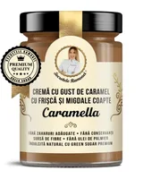 Crema tartinabila cu migdale Caramella Secretele Ramonei, 350g, Laboratoarele Remedia