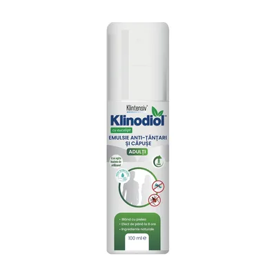 Emulsie anti-tantari si capuse pentru adulti Klinodiol, 100ml, Klintensiv