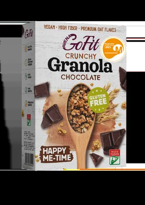 Granola cu ciocolata fara gluten, 250g, Avena GoFit