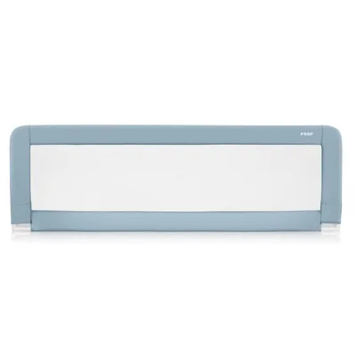 Bariera de protectie pat pentru bebelusi Albastru-gri XL 45111, 150cm, Reer