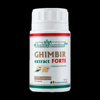Ghimbir Extract Forte 100% natural, 120 capsule, Health Nutrition