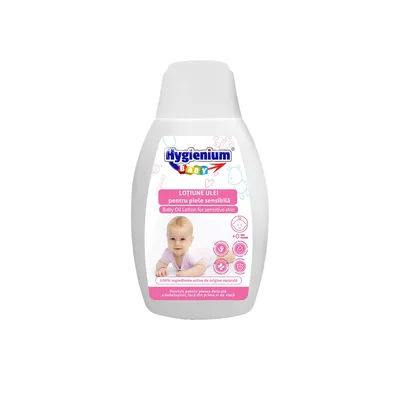 Lotiune uleioasa pentru piele sensibila, 300ml, Hygienium