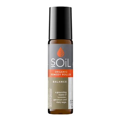 Roll-on cu uleiuri esentiale pure organice Ecocert Balance Amestec echilibrat, 10ml, Soil
