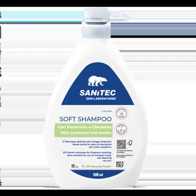 Sampon cu pantenol si cheratina, 600ml, Sanitec