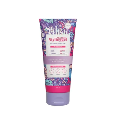 Gel cu fixare puternica pentru parul cret Max Hold, 200ml, Steilish