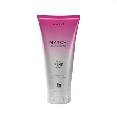 Masca pentru par coloranta tratament cu Keraguard Match Super Pink Neon, 200ml, Sensido