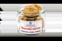 Biscuiti de ovaz sarati cu chimen mac susan, 145g, Ohvaz