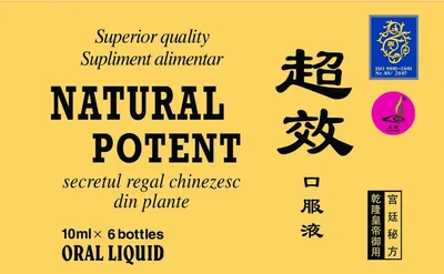 Natural Potent 6 fiole x 10ml, China